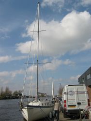 mast op de boot